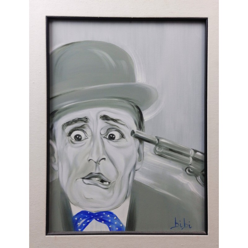 Ritratto di Totò – Olio su Tela 30x40 cm di Bibi Guarnieri Ritratto di Totò – Olio su Tela 30x40 cm di Bibi Guarnieri