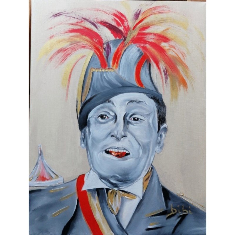De Curtis – Portrait of Totò “pazzariello” Oil on Canvas 30x40 cm by Bibi Guarnieri De Curtis – Portrait of Totò “pazzariello” Oil on Canvas 30x40 cm by Bibi Guarnieri