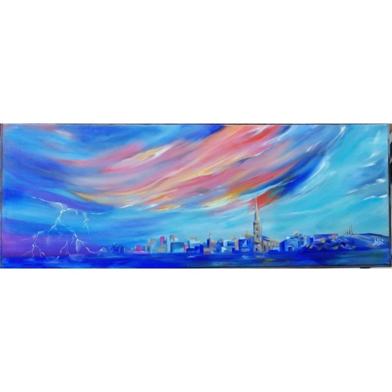Dopo la Tempesta – Paesaggio Marino Olio su Tela 80x30 | Bibi Guarnieri Dopo la Tempesta – Paesaggio Marino Olio su Tela 80x30 | Bibi Guarnieri