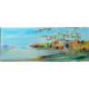 Foglie Sospese – Autumn Landscape Oil Painting 80x30 | Bibi Guarnieri