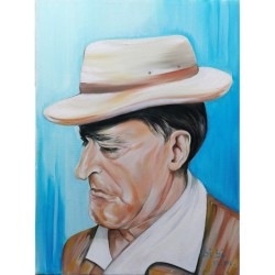 Gelosia – Ritratto di Totò olio su tela 30x40 | Bibi Guarnieri