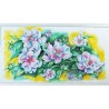 Iris in primavera – Acquerello floreale 100x50 | Bibi Guarnieri