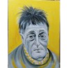 'O Disperato – Ritratto di Totò in bianco e nero | Olio su tela 30x40 di Bibi Guarnieri
