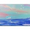 Partenza – Oil on Canvas 20x15 cm by Bibi Guarnieri | Seascape Painting