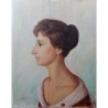 Profilo di Donna (1958) – Olio su tela 40x45 | Opera originale Bibi Guarnieri