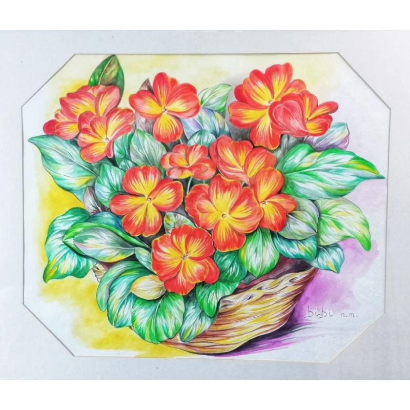 Viola Ingannevole – Acquerello Floreale 60x50 | Opera di Bibi Guarnieri Viola Ingannevole – Acquerello Floreale 60x50 | Opera di Bibi Guarnieri